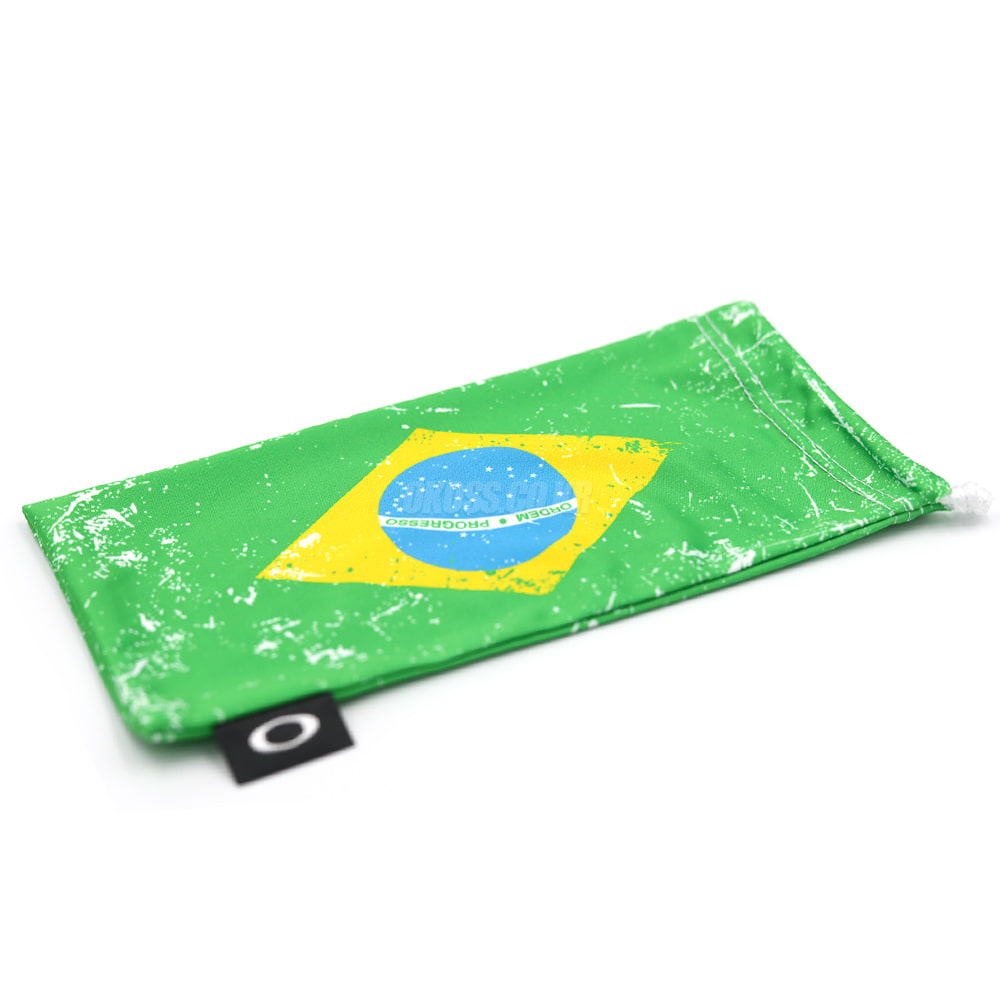 오클리 정품 선글라스 렌즈 클리닝 파우치 브라질 100-789-002 OAKLEY MICROCLEAR CLEANING STORAGE BAG BRAZIL FLAG
